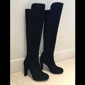 Black Stuart Weitzman 5050 Suede Boots